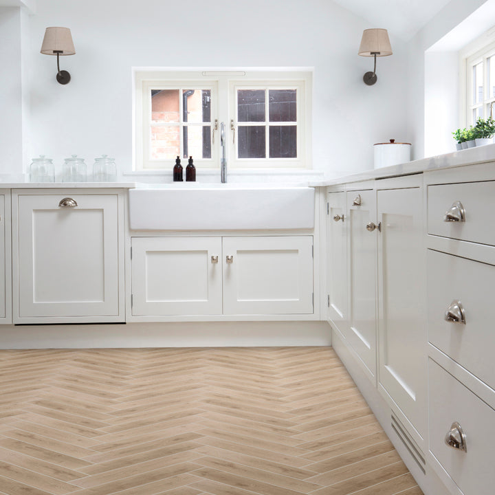 How to lay herringbone tiles