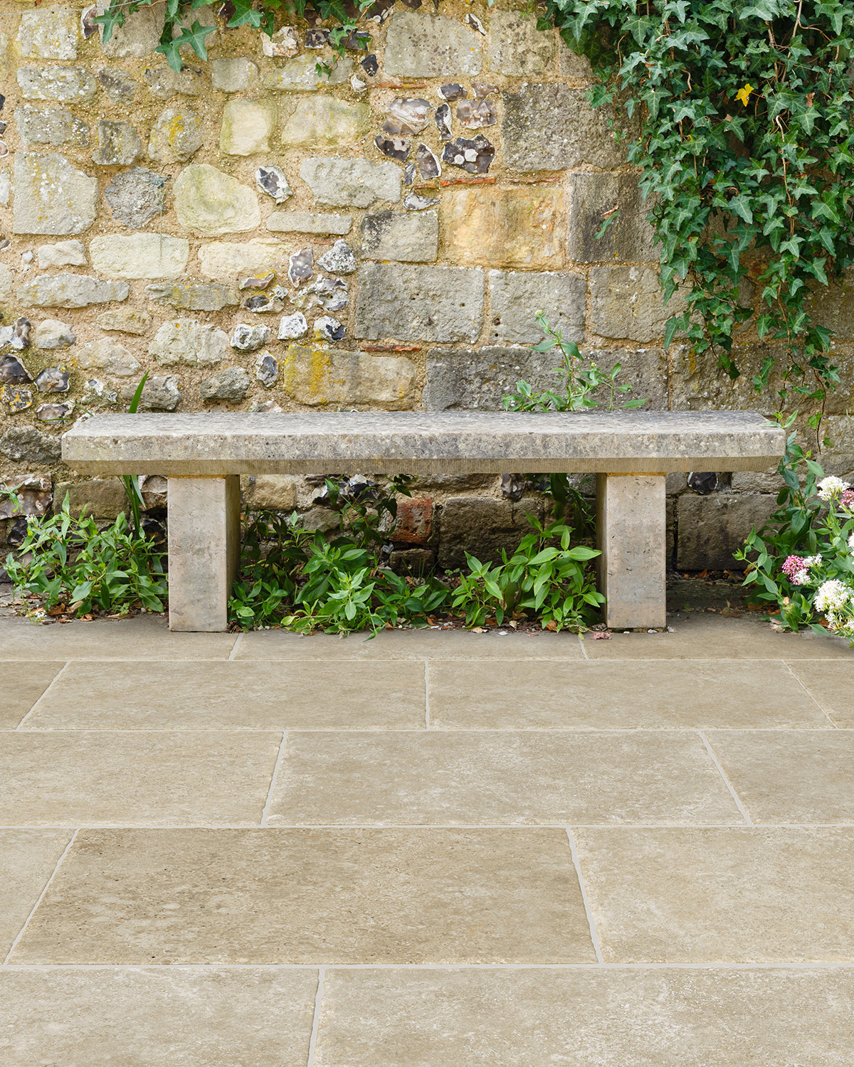 Alnwick Beige Stone Effect Porcelain Paving