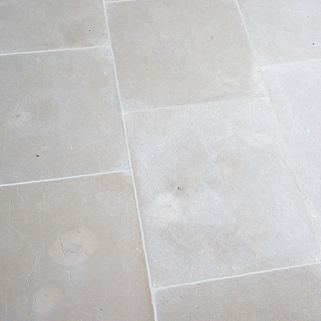 Alpina Gris Tumbled Limestone Tiles