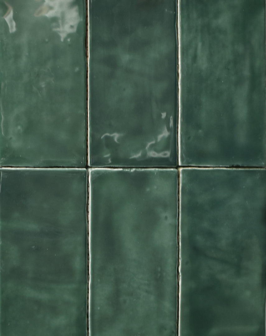 Job Lot 2.04m2 - Arta Emerald Gloss Brick Tiles