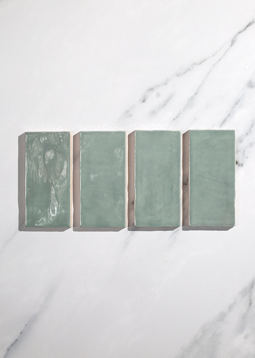 Arta Seafoam Gloss Brick Tiles