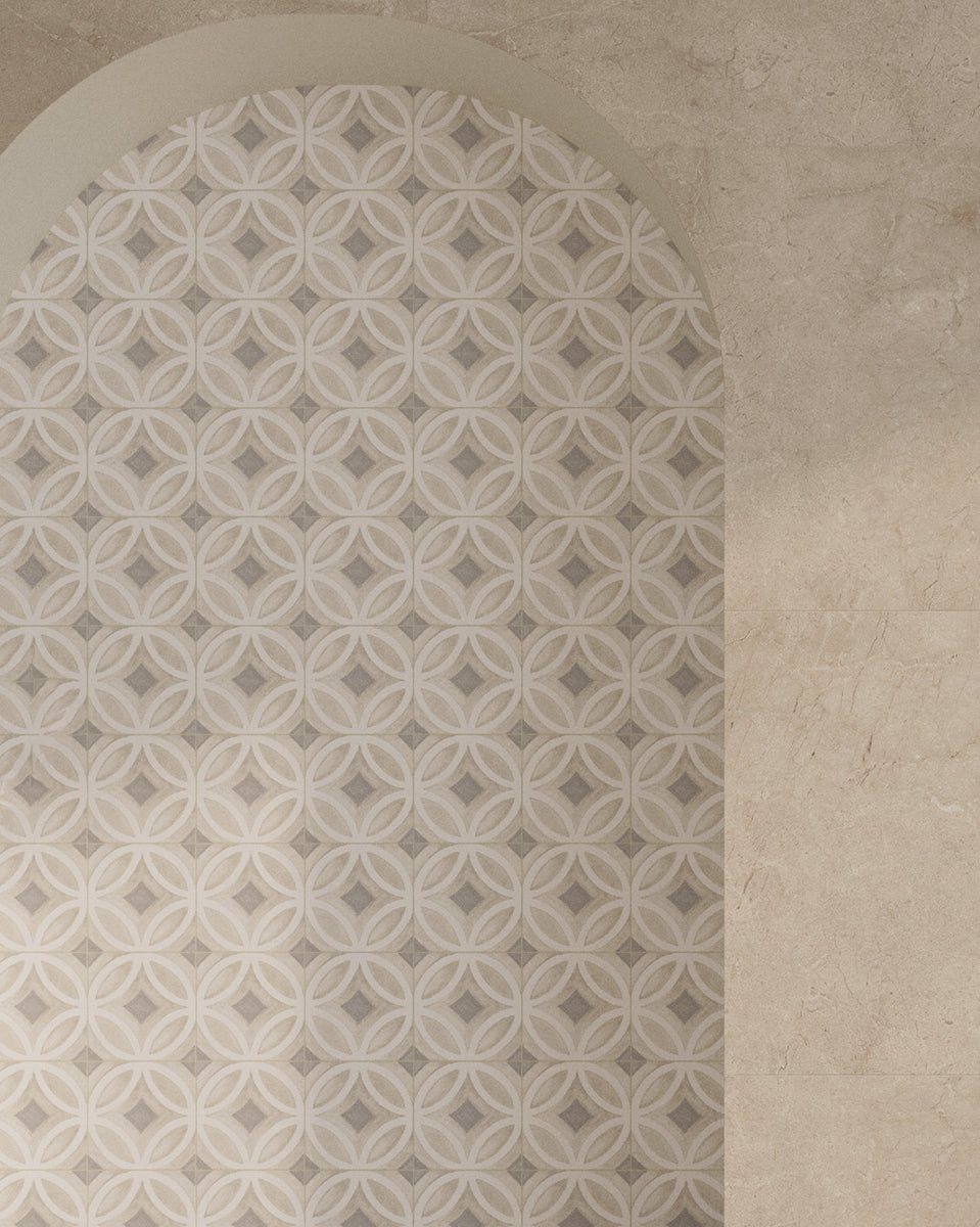 Aspley Natural Patterned Porcelain Tiles