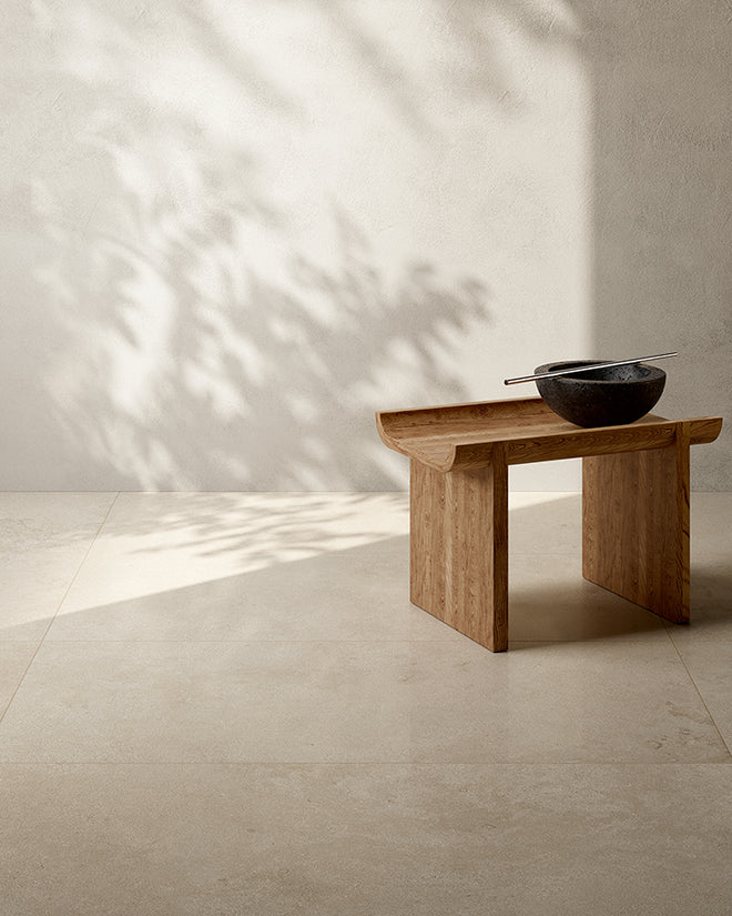 Austell Beige Cross Cut Stone Effect Porcelain Tiles