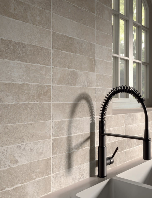 Bayonne Light Rustique Porcelain Brick Tiles