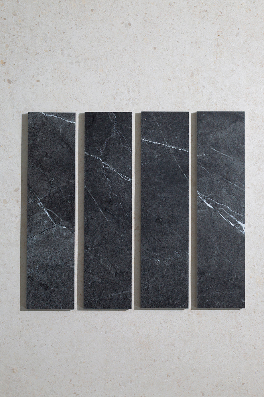 Berrittini Nero Marquina Marble Effect Metro Tiles