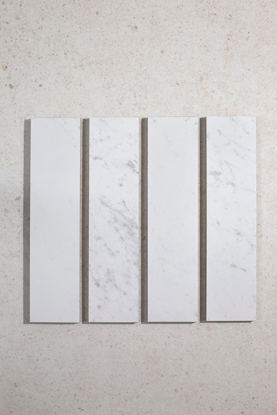 Berrittini Carrara Marble Effect Metro Tiles