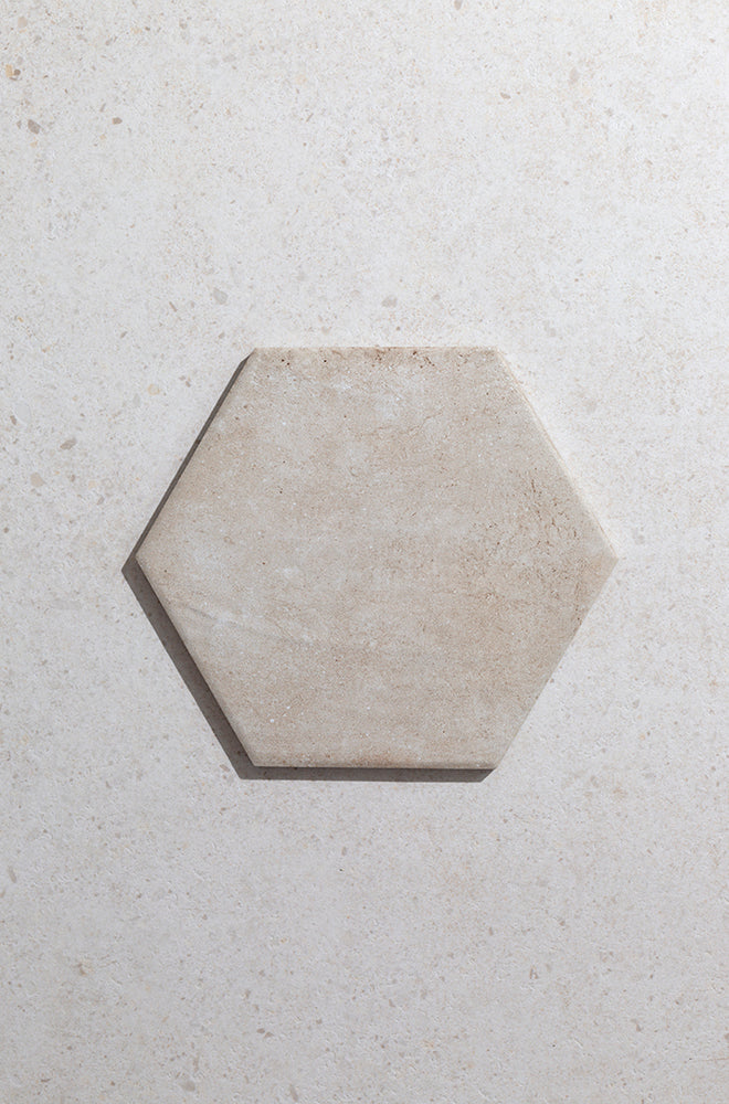 Campello Bianco Hexagon Terracotta Effect Tiles