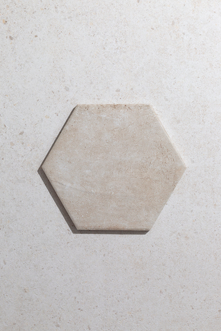 Campello Bianco Hexagon Terracotta Effect Tiles