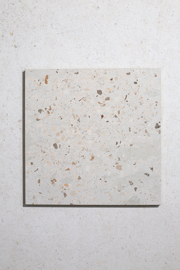 Canyon Chalk Terrazzo Effect Porcelain Tiles