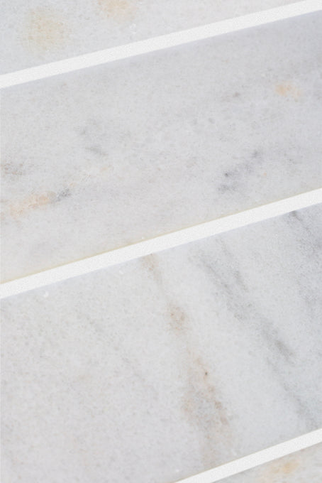 Carrara Bianco Honed Marble Metro Tiles