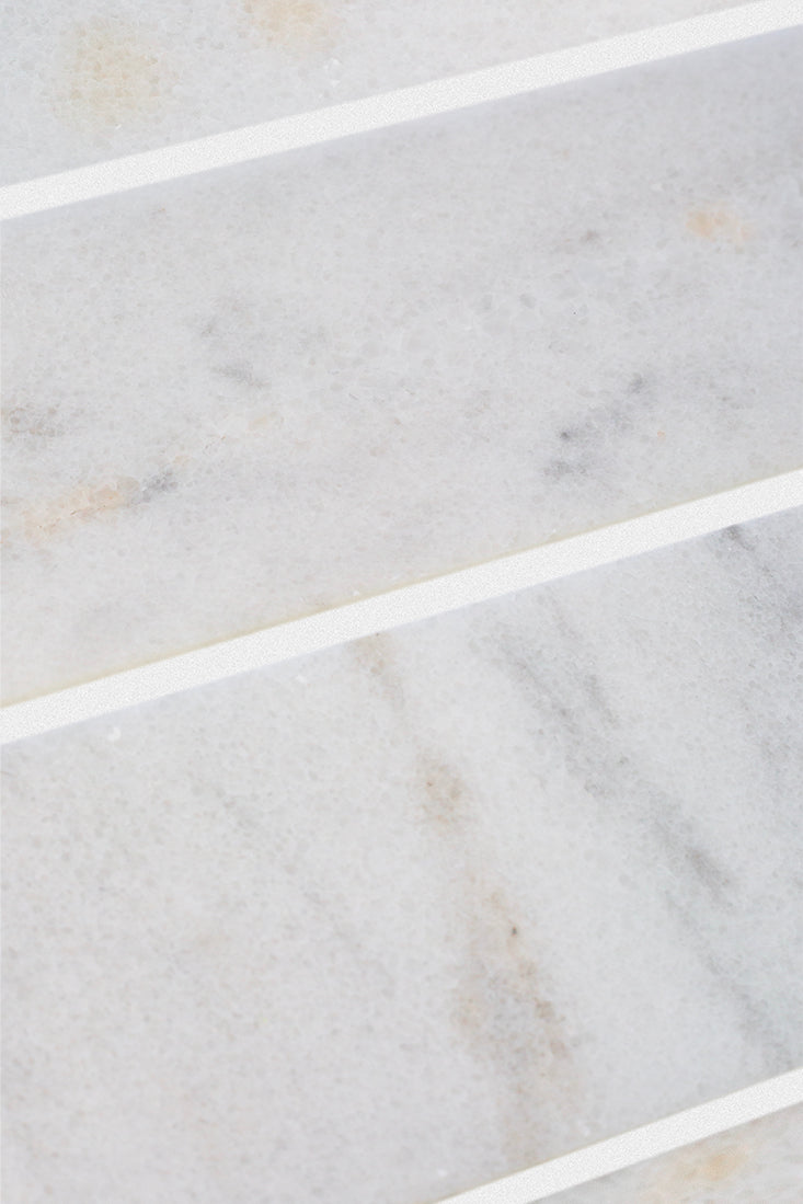 Carrara Bianco Honed Marble Metro Tiles