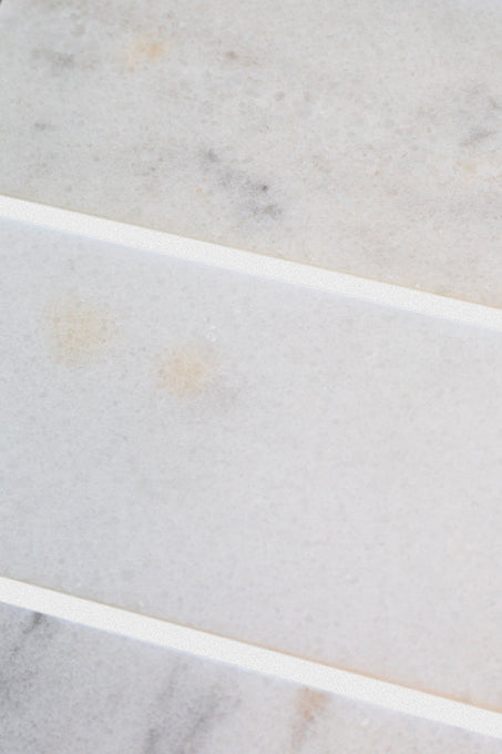 Carrara Bianco Honed Marble Metro Tiles