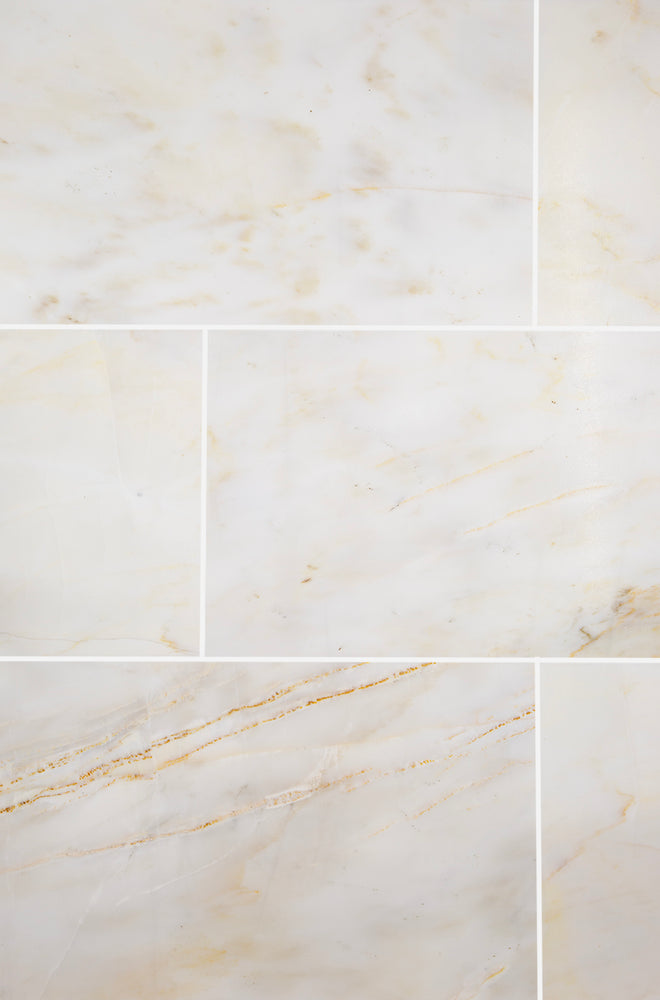 Carrara Oro Honed Marble Tiles