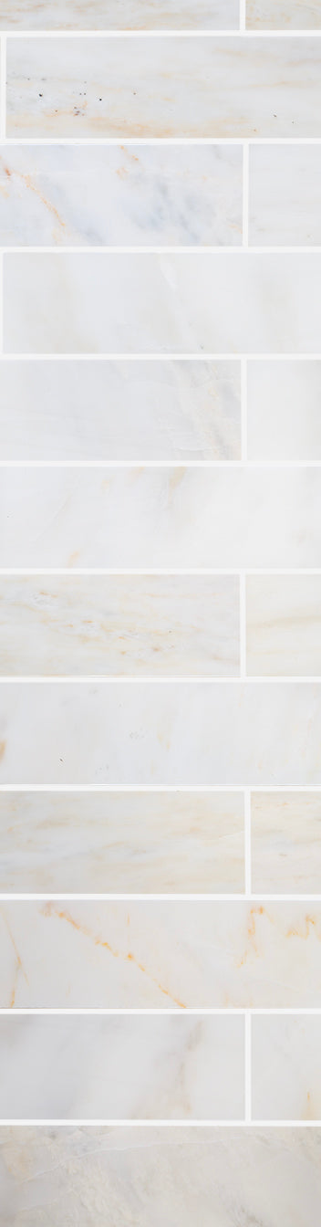 Carrara Oro Honed Marble Metro Tiles | Quorn Stone