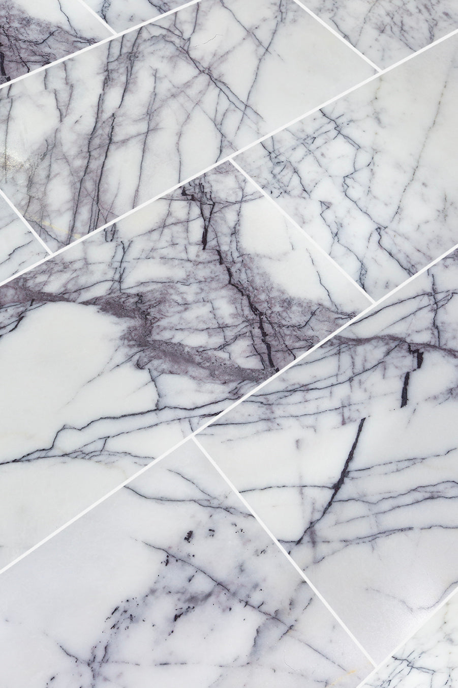 Carrara Viola Dusk Honed Marble Tiles