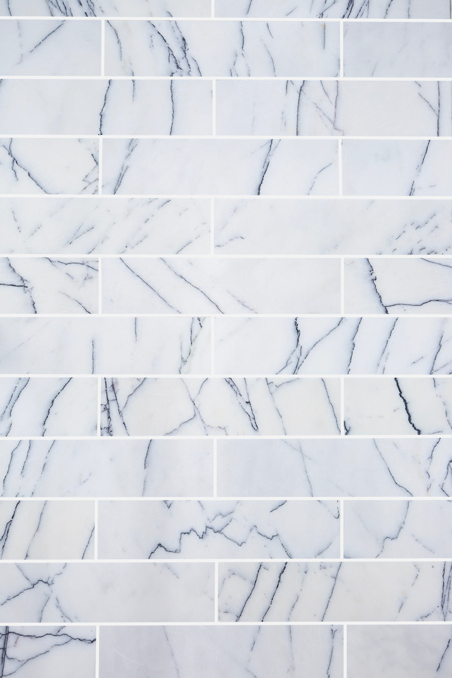 Carrara Viola Honed Marble Metro Tiles