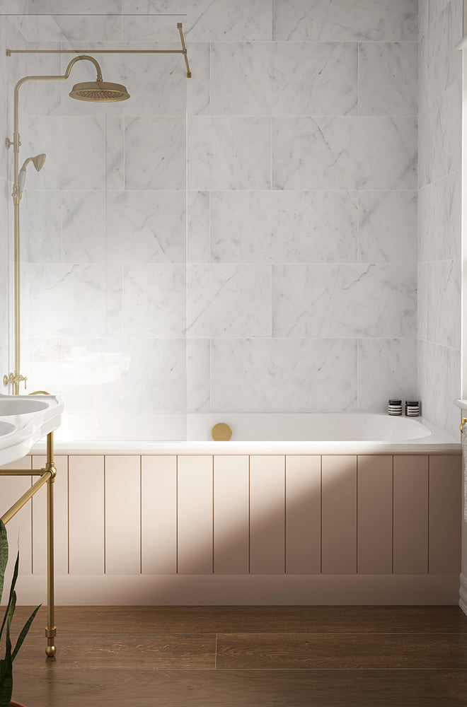 Carrara Bianco Honed Marble Tiles