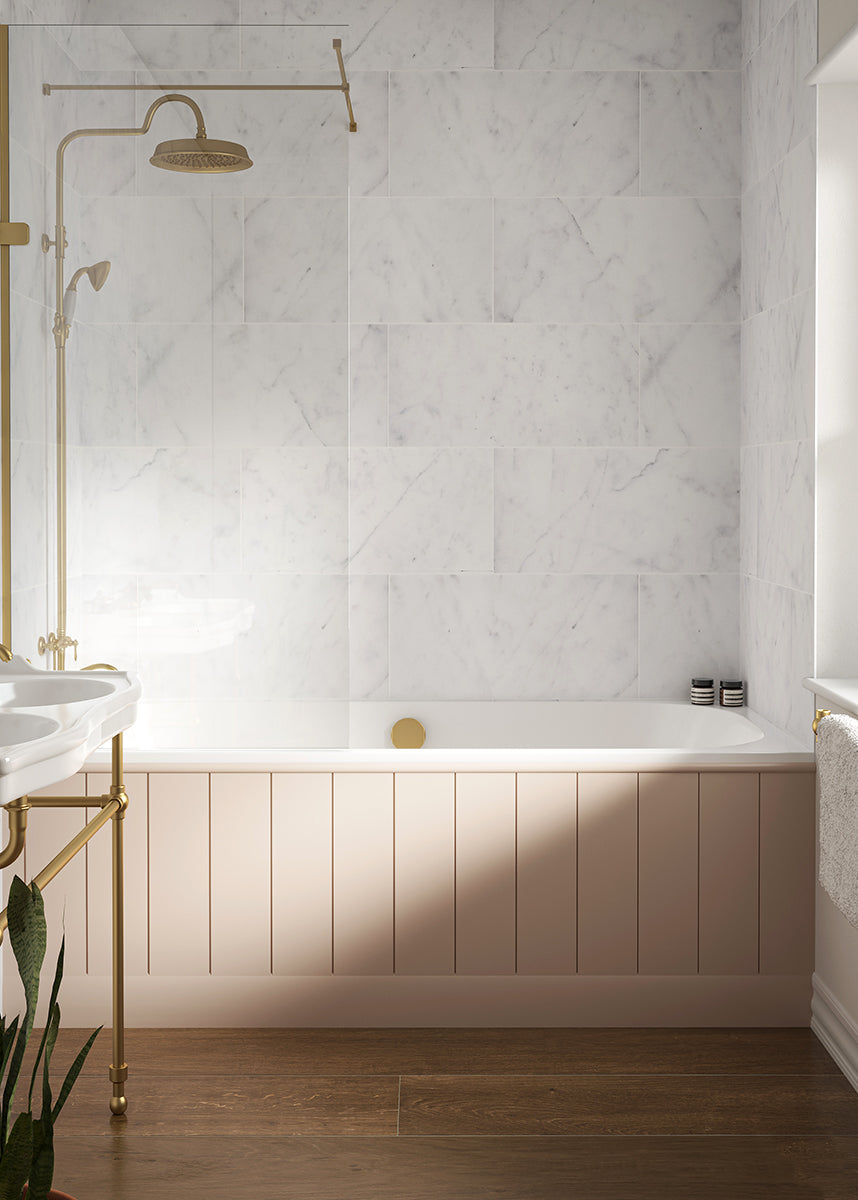 Carrara Bianco Honed Marble Tiles