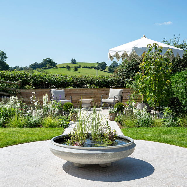 Dijon Tumbled Herringbone Paving Cobbles