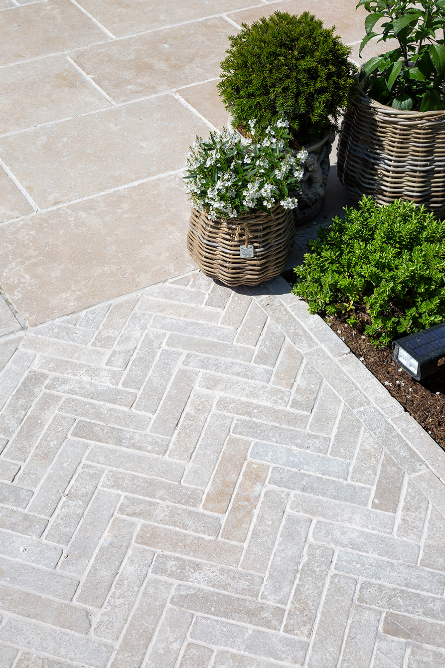 Dijon Tumbled Limestone Pavers