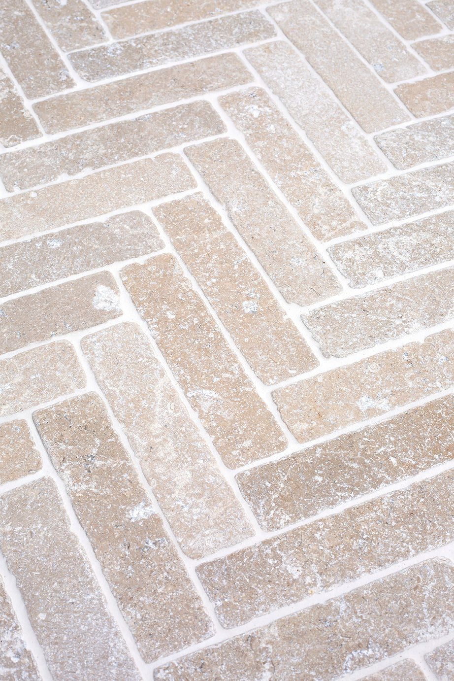 Dijon Tumbled Herringbone Tiles