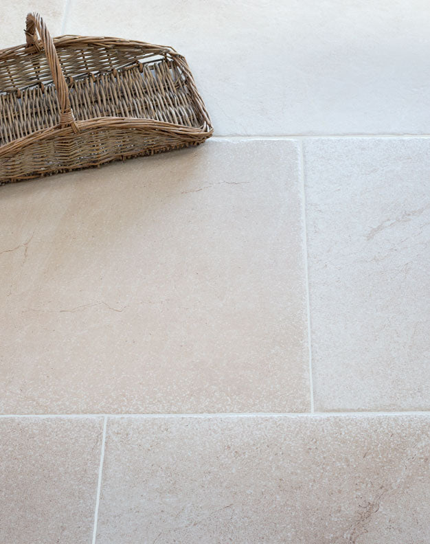 Dorchester Aged White Stone Effect Porcelain Tiles