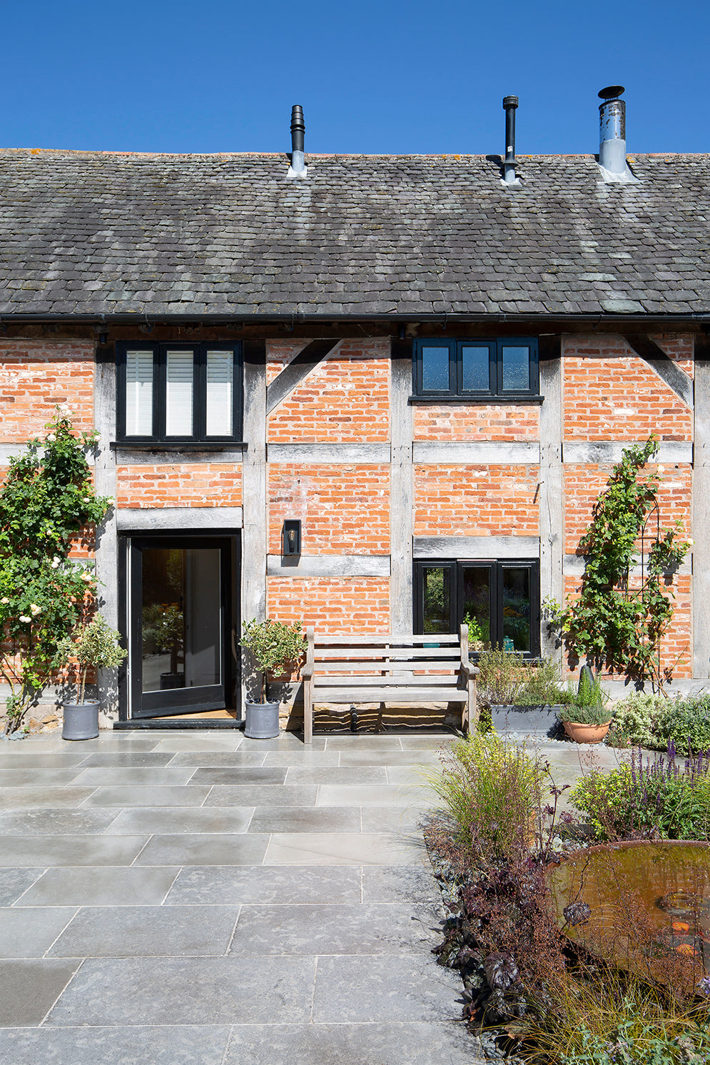 Farrow Grey Tumbled Limestone Pavers