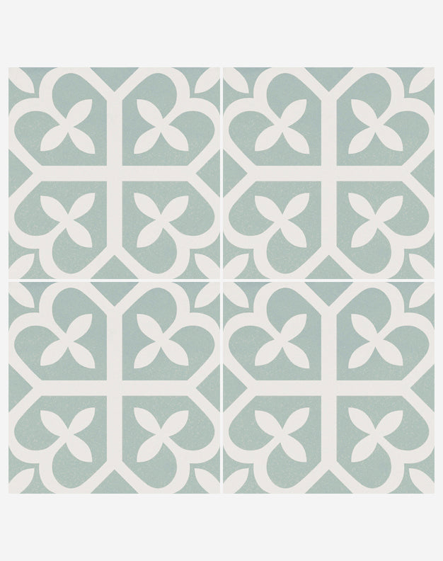 Fiorella Teal Decorative Patterned Tiles