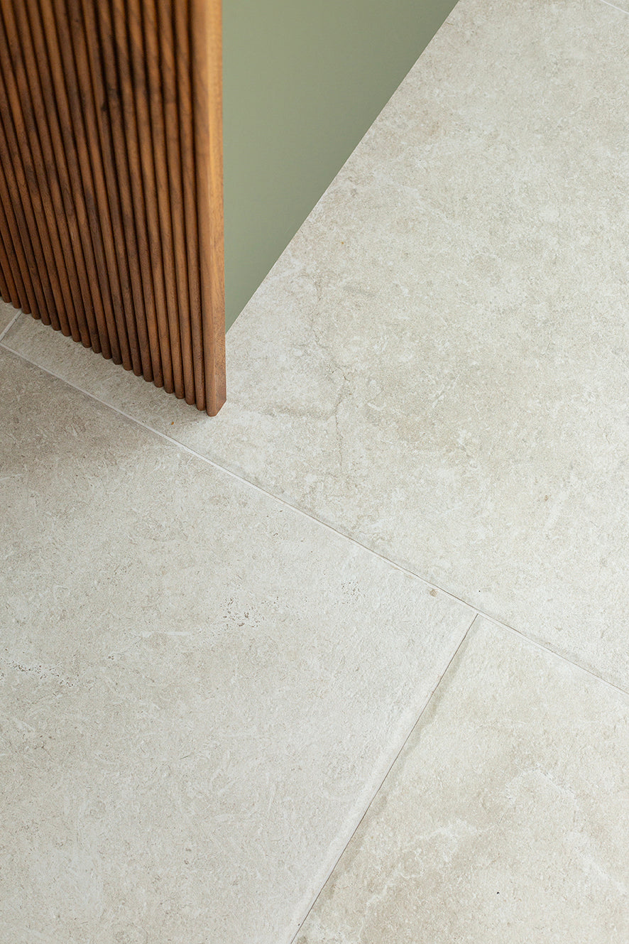 Hambleton Ivory Textured Stone Effect Porcelain