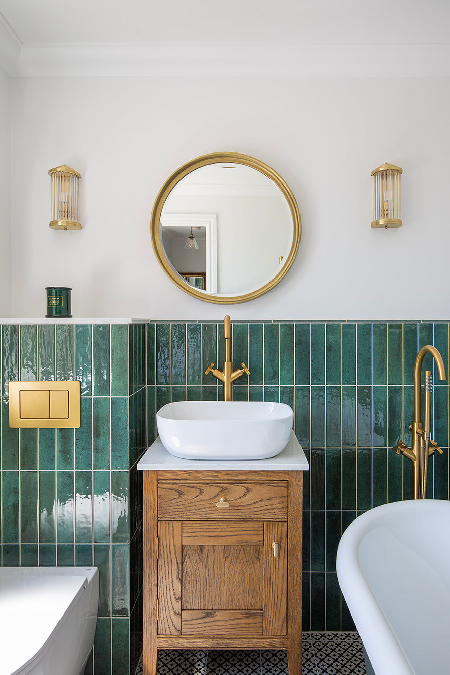 Hockley Antiqued Green Metro Tiles