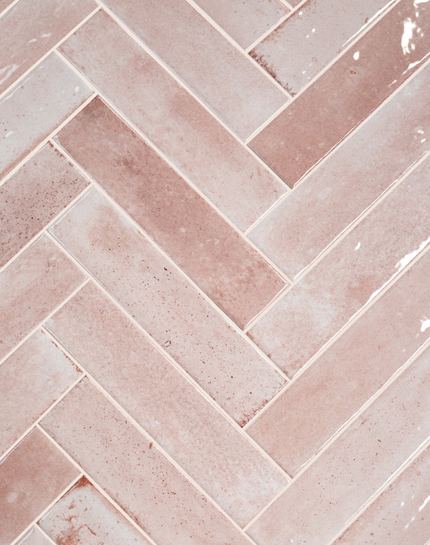 Hockley Antiqued Rose Metro Tiles