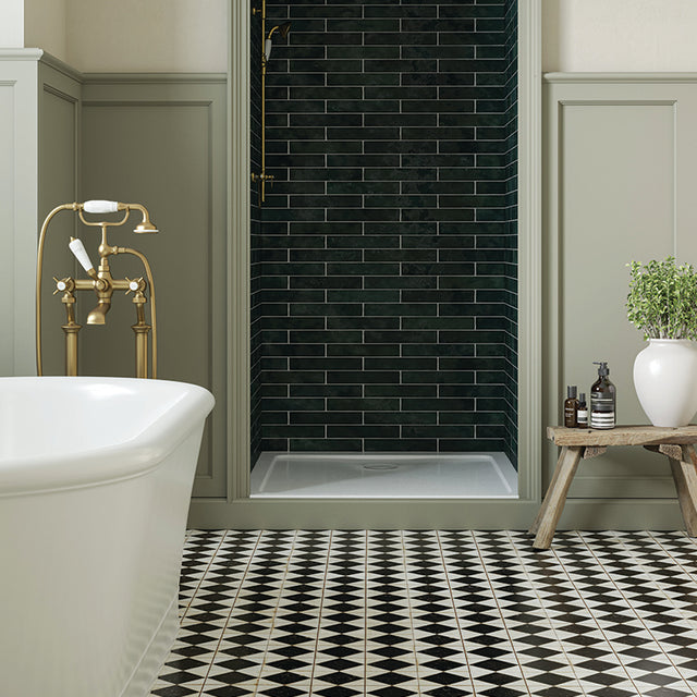 Julieta Black & White Chequered Tiles