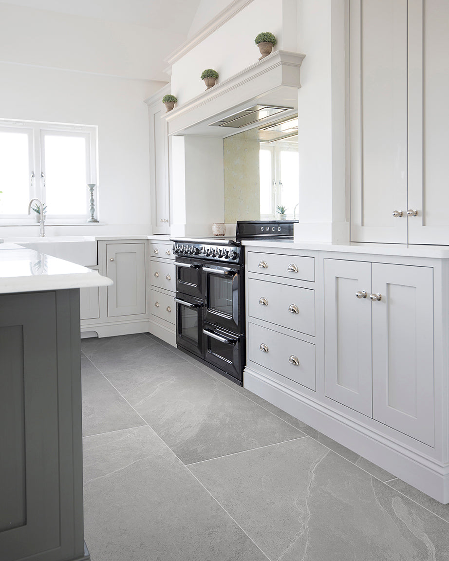 Kedleston Grey Slate Effect Porcelain Tiles