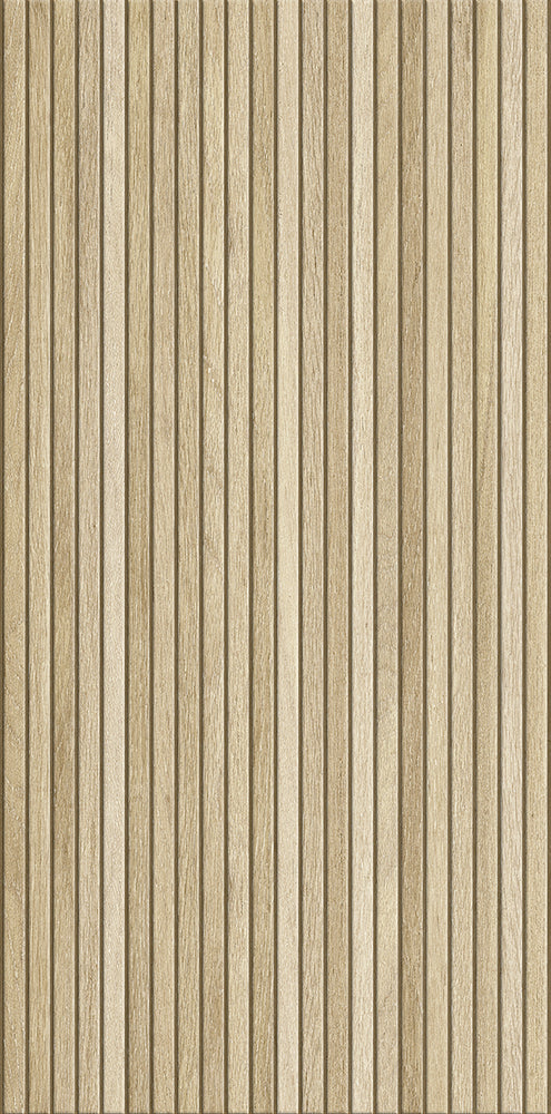 Kyoto Light Oak Slatted Wood Effect Wall Tile