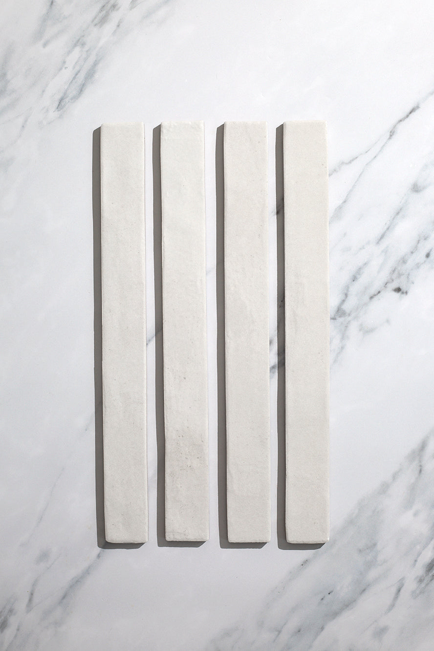 Luella Blanched White Gloss Metro Tiles