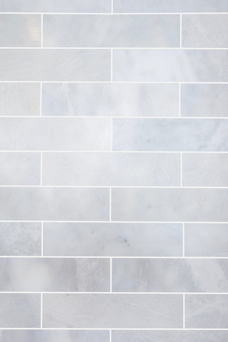 Mont Blanc Honed Marble Metro Tiles