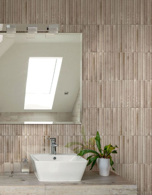 Nori Sand Gloss Stick Tiles