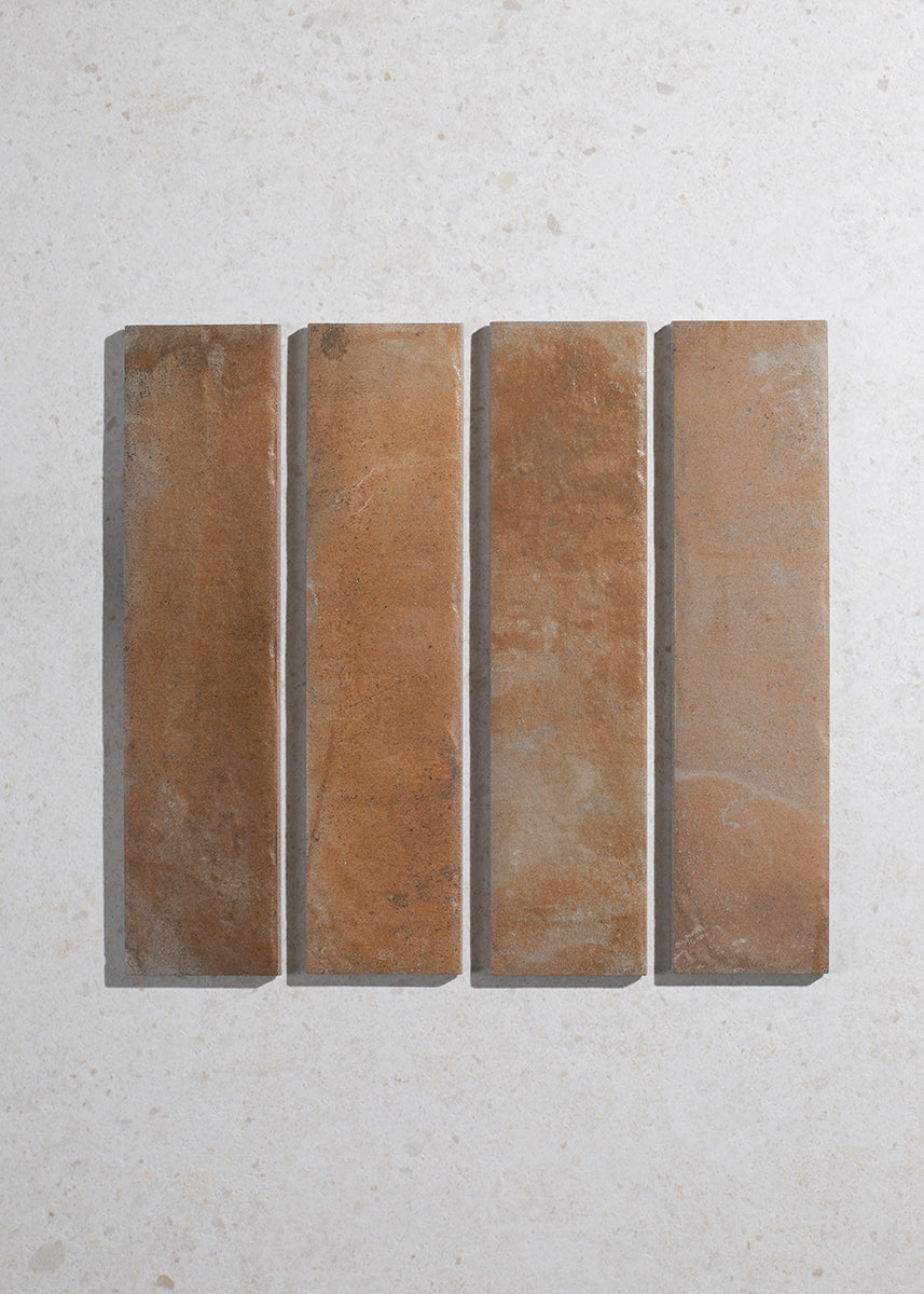 Oliva Rojo Metro Terracotta Effect Tiles