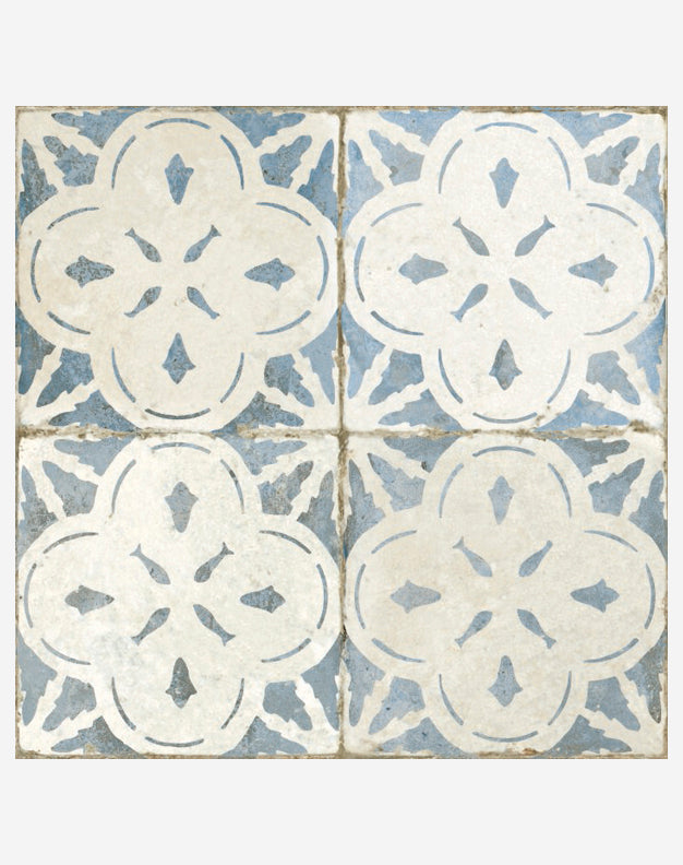 Ophelia Blue Patterned Ceramic Tiles