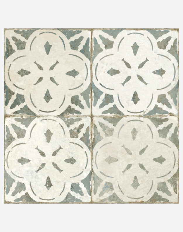 Ophelia Sage Patterned Ceramic Tiles