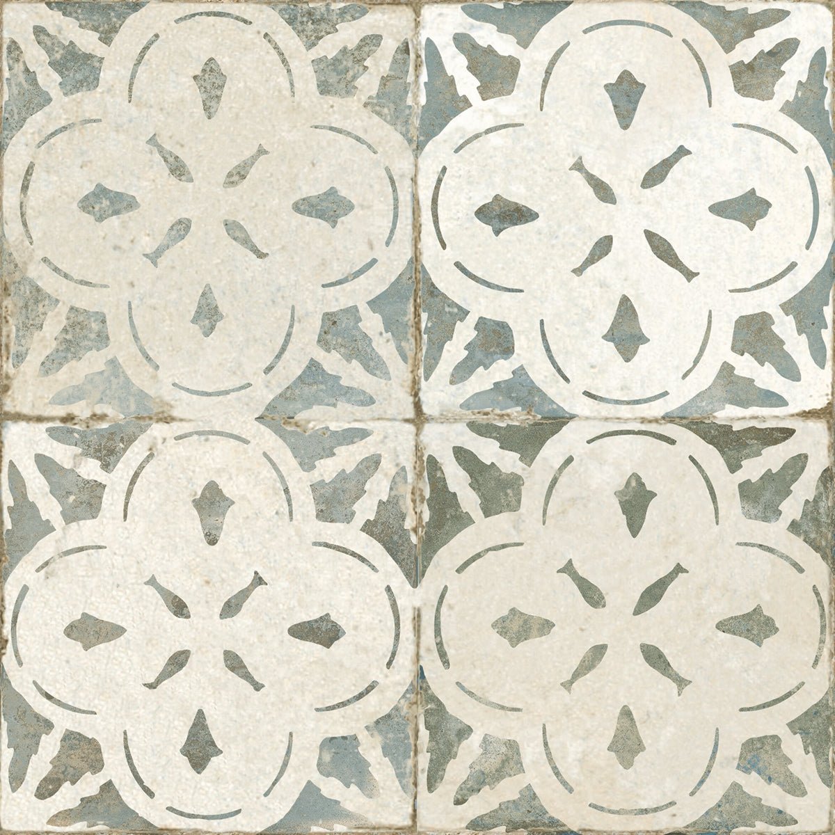 Ophelia Sage Patterned Ceramic Tiles