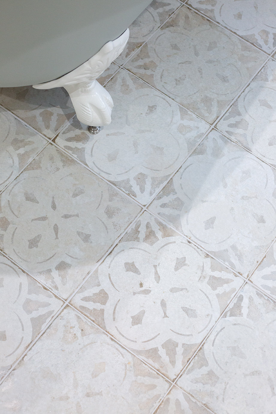 Ophelia White Patterned Ceramic Tiles