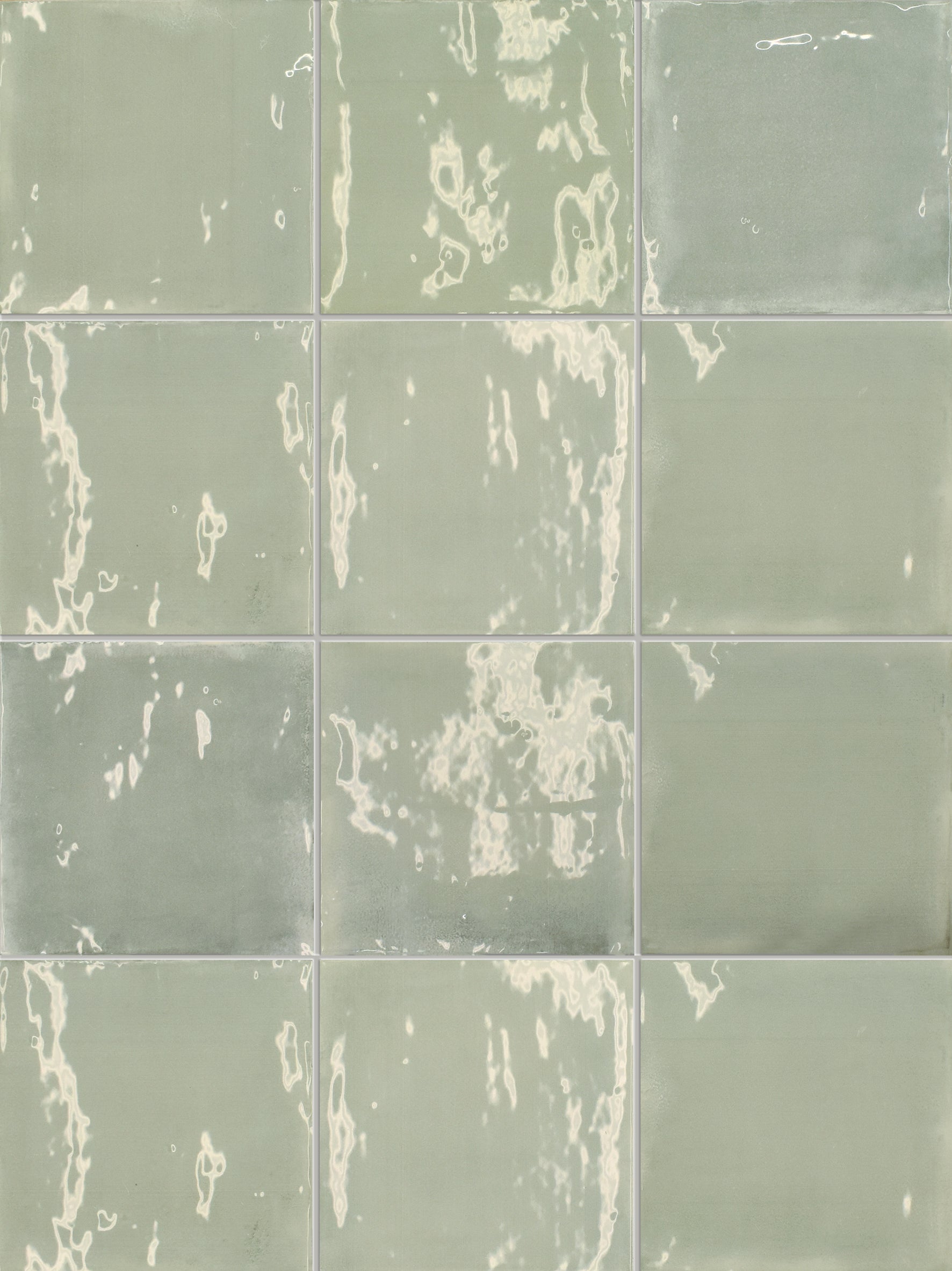 Pastello Seagrass Gloss Square Tiles