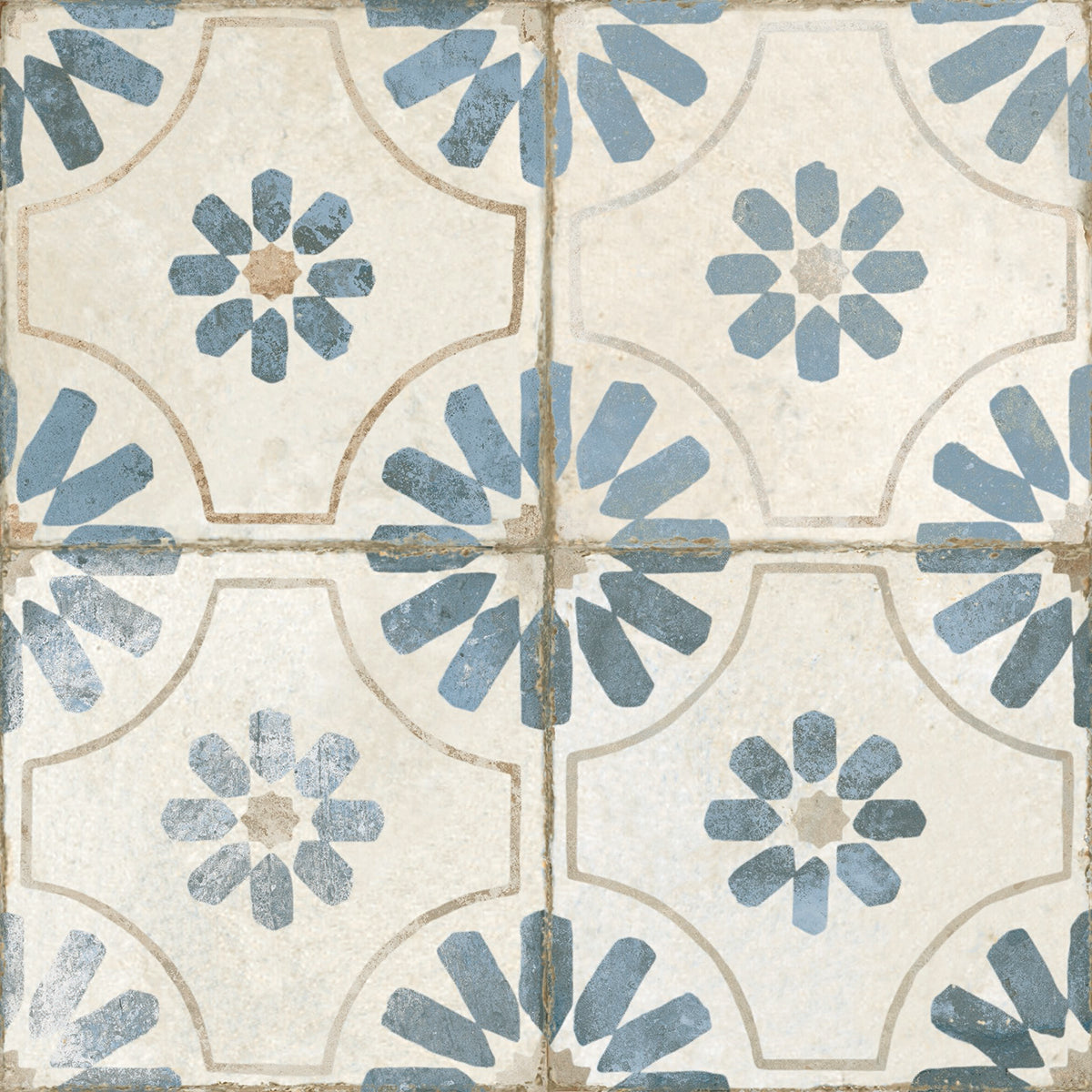 Penrose Blue Patterned Ceramic Tiles