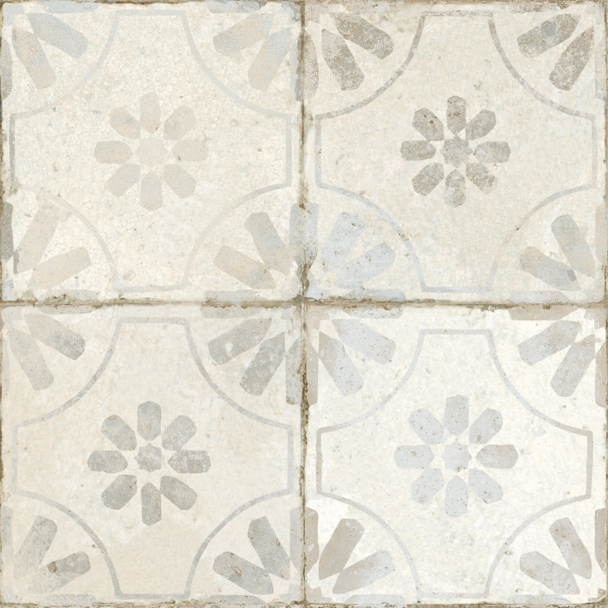 Penrose White Patterned Ceramic Tiles