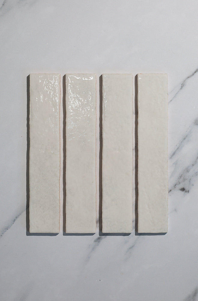 Pigment Enamel White Metro Tiles