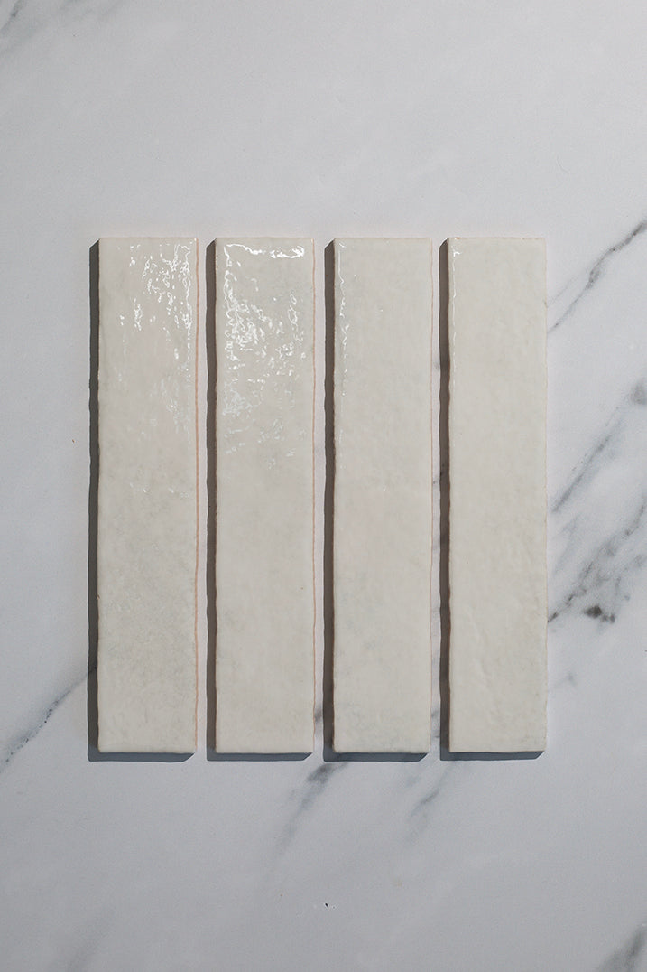 Pigment Enamel White Metro Tiles