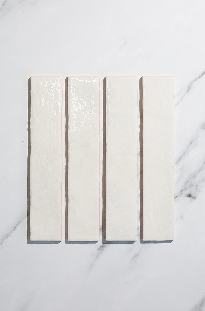 Pigment Enamel White Metro Tiles