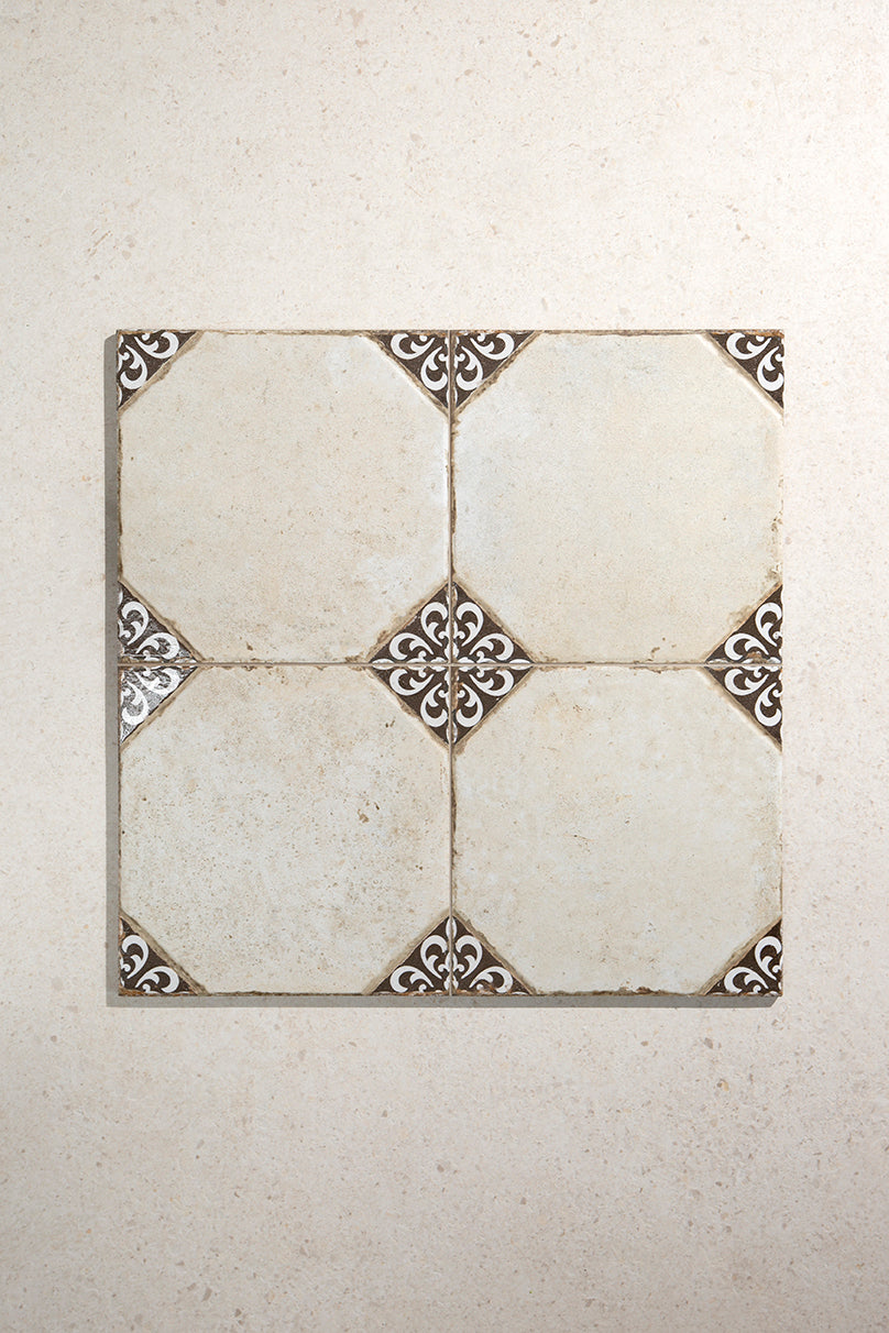 Pompei Black Decorative Patterned Tiles