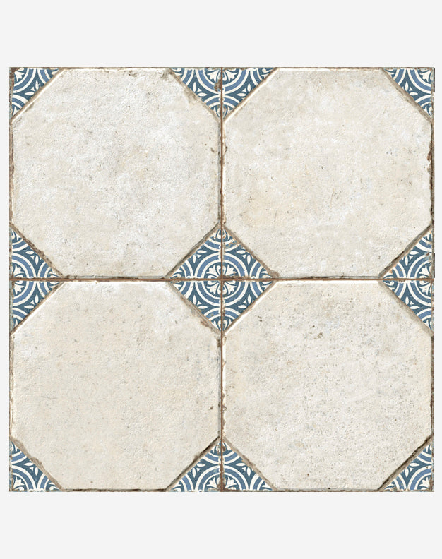 Pompei Blue Decorative Patterned Tiles